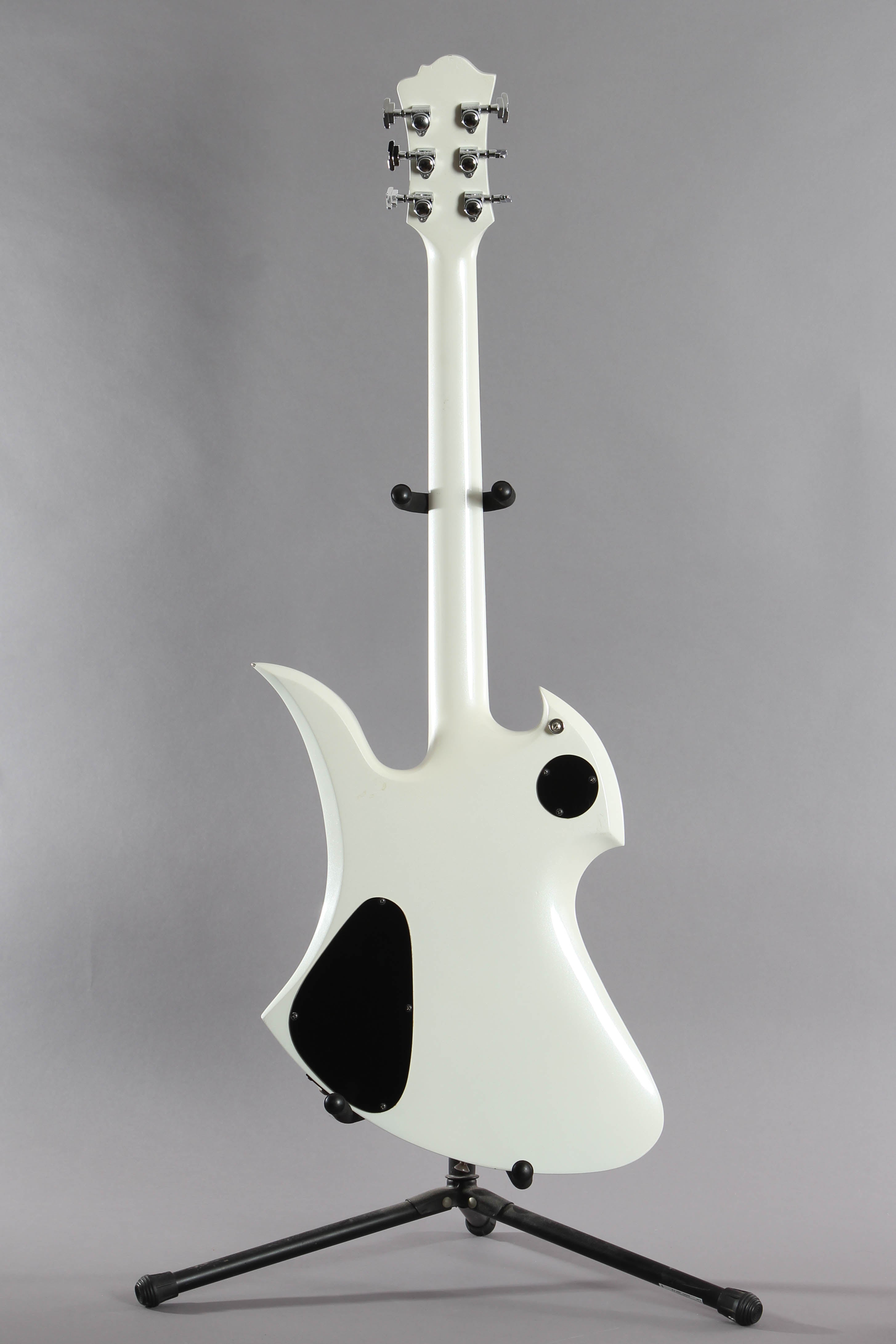 1986 BC Rich Mockingbird Pearl White Guitar Chimp