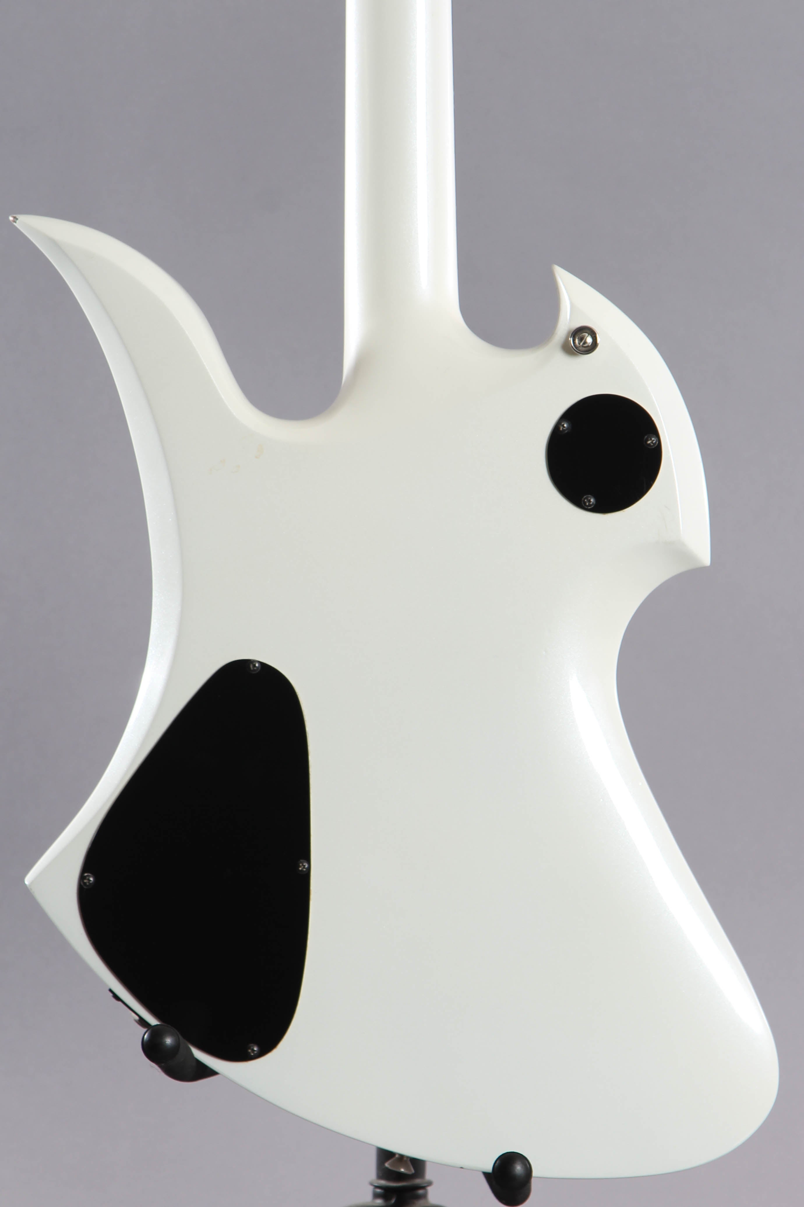 1986 BC Rich Mockingbird Pearl White Guitar Chimp