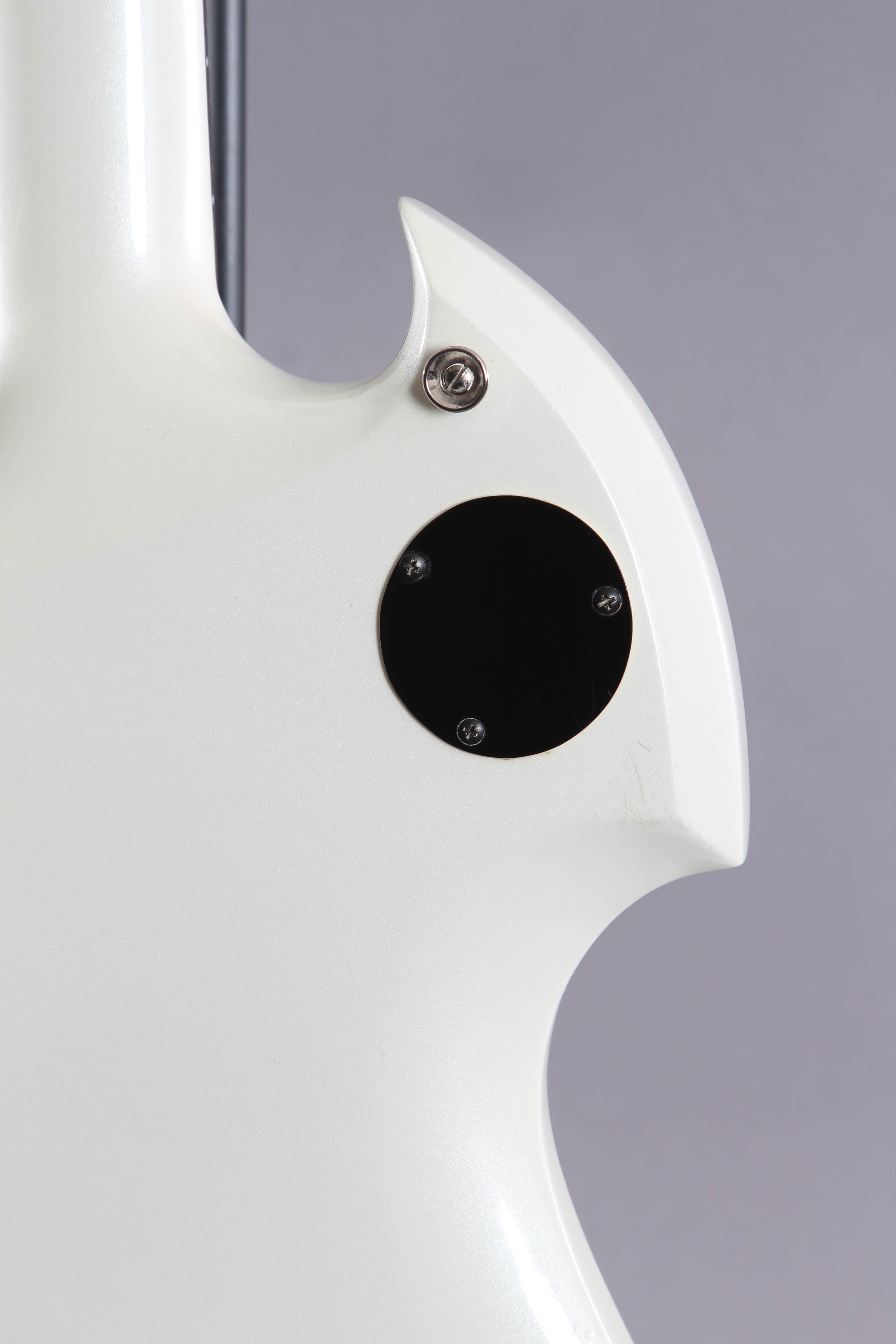 1986 BC Rich Mockingbird Pearl White Guitar Chimp