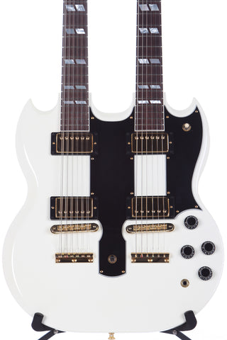 2001 Gibson EDS-1275 SG Double Neck Electric Guitar Alpine White