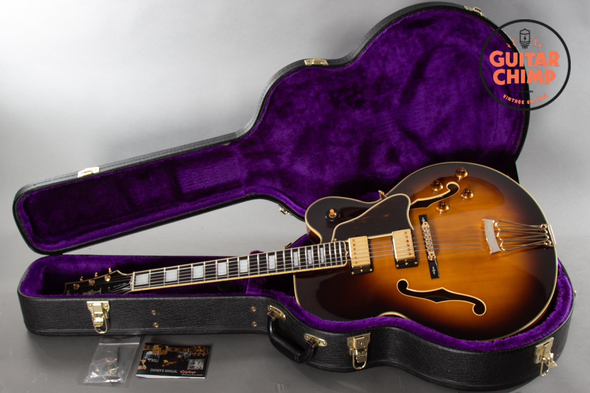 2011 Epiphone Elitist Byrdland Vintage Sunburst Guitar Chimp