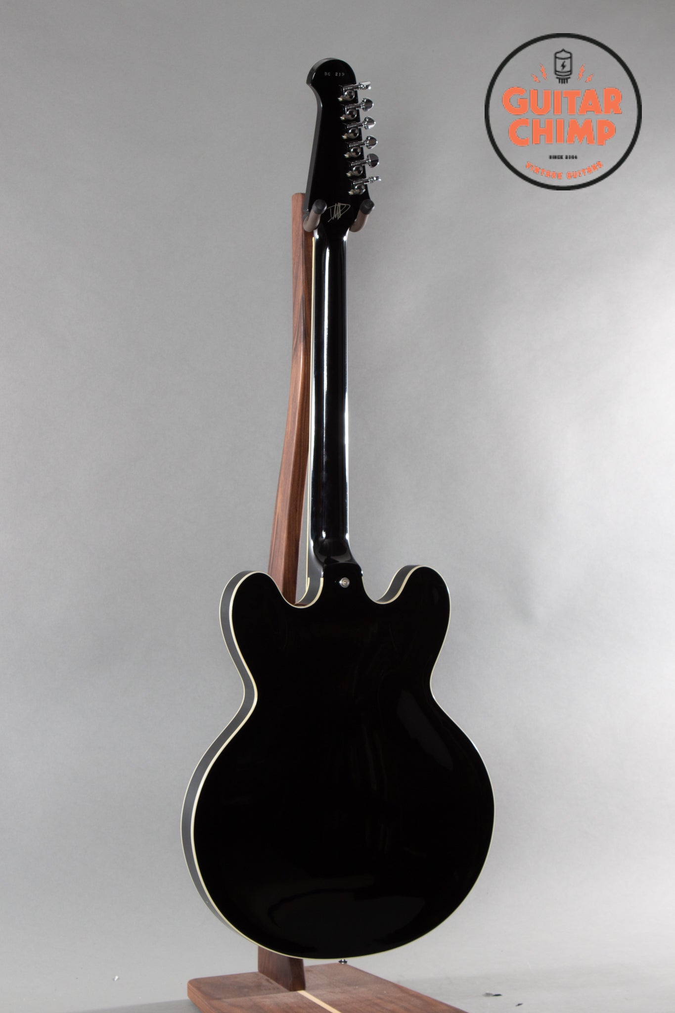 2008 Gibson Dave Grohl Signature DG 335 Ebony Guitar Chimp 2008-gibson-dave-grohl-signature-dg-335-ebony-guitar-chimp