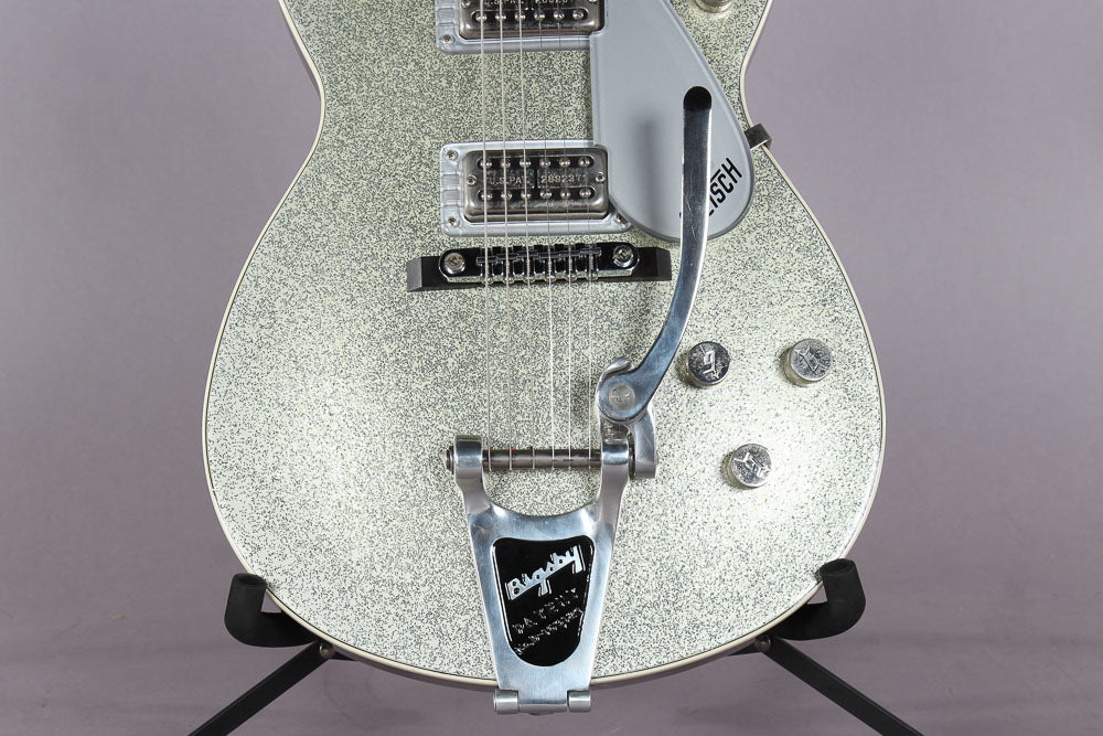 2000 Gretsch 6128 Duo Jet Silver Sparkle | Guitar Chimp