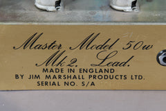 1976 Marshall JMP 2204 50 Watt Tube Guitar Head