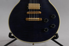 2012 Gibson Custom Shop Les Paul Custom F AAAA Transparent Blue Flame Top