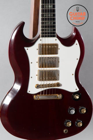 1992 Gibson SG Custom ’67 Reissue 3-Pickup Wine Red