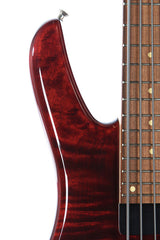 2014 Zon Sonus RT5 5 String Bass in Transparent Red