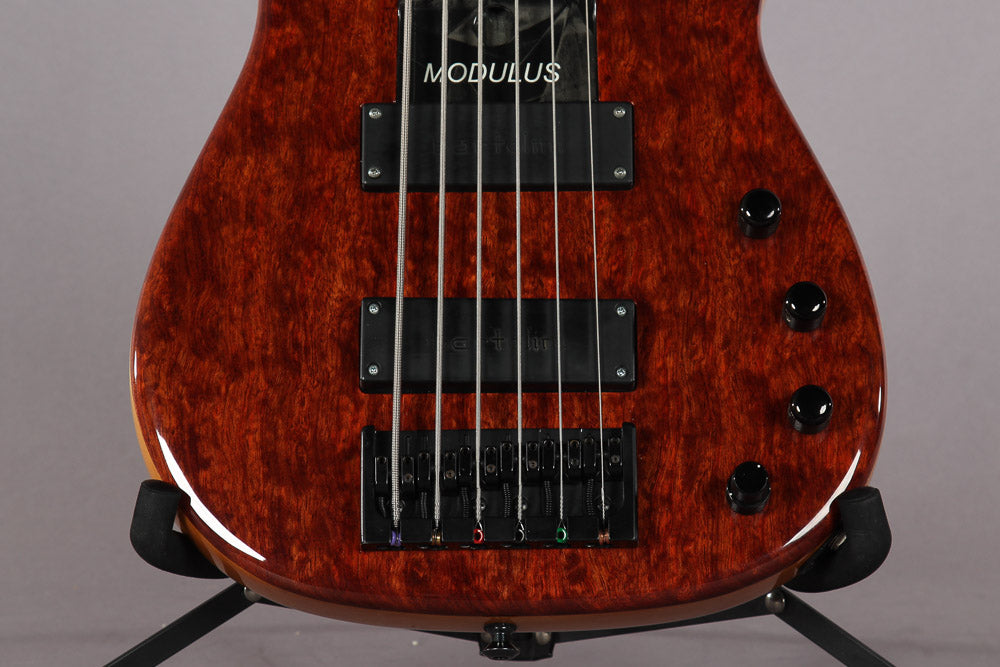 2005 Modulus Quantum Q6 6-String Fret-less Bass Bubinga Top | Guitar Chimp