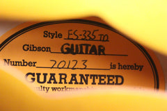 2017 Gibson Memphis Custom 1963 ES-335TD Block '63 VOS Historic Burst -SUPER CLEAN-