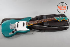 1999 Fender Japan MG69-69 Mustang OTM Ocean Turquoise Metallic w/Matching Head-stock