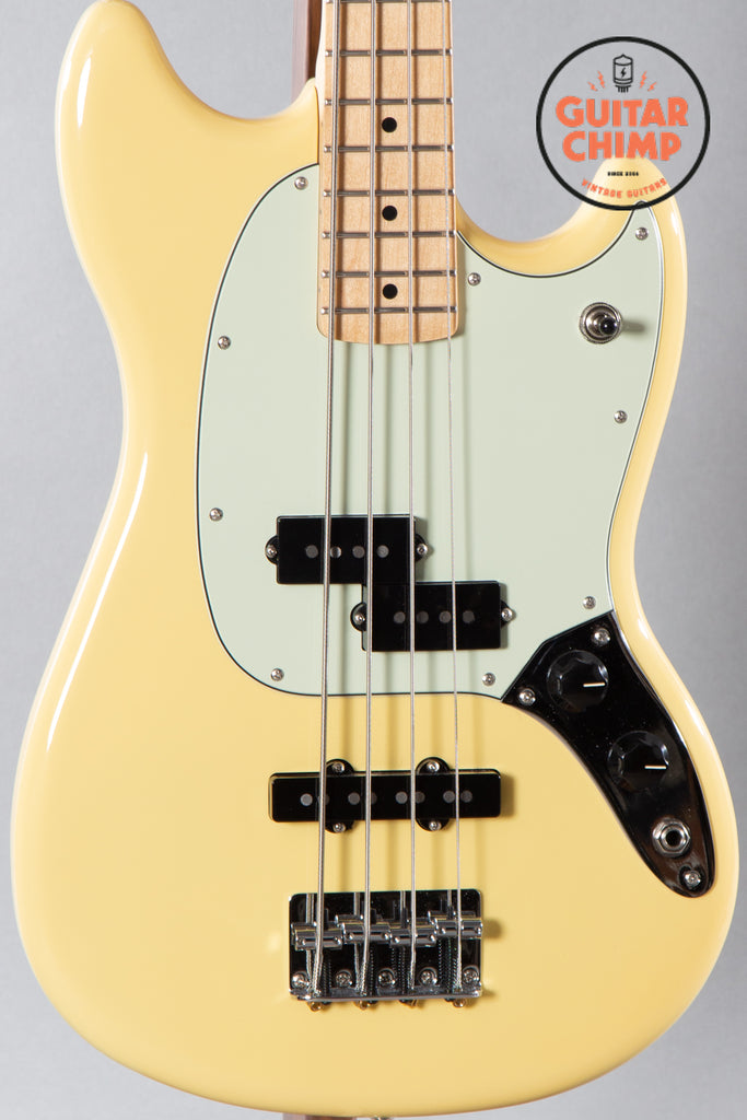 2020 Fender Player Mustang Bass PJ Olympic White