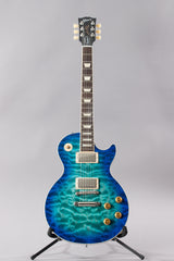 2020 Gibson Les Paul Standard Goryo Yuto Trans Blue Burst Quilt Top