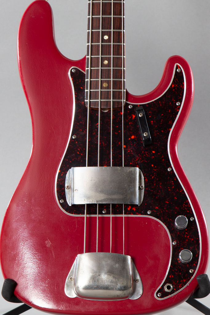 1966 Fender P Precision Bass Candy Apple Red