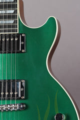 2007 Gibson Les Paul Standard GT Ghost Flame Muscle Green