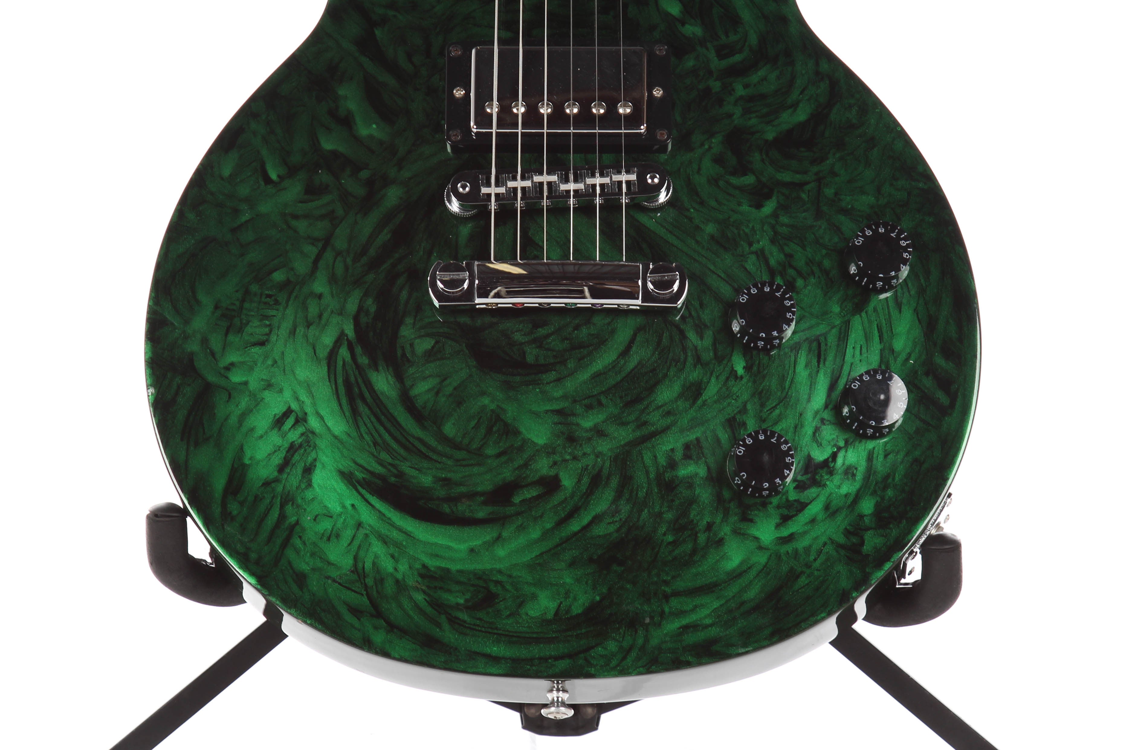 2011 Gibson Les Paul USA Anniversary Flood Studio Green Swirl