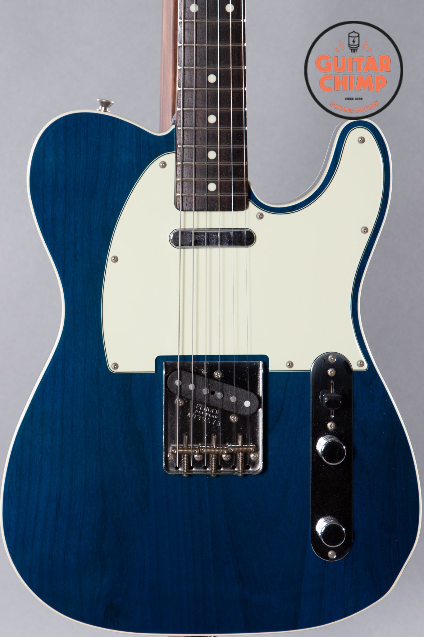 2004 Fender CIJ Japan TL62B-75TX '62 Telecaster Custom Trans Blue