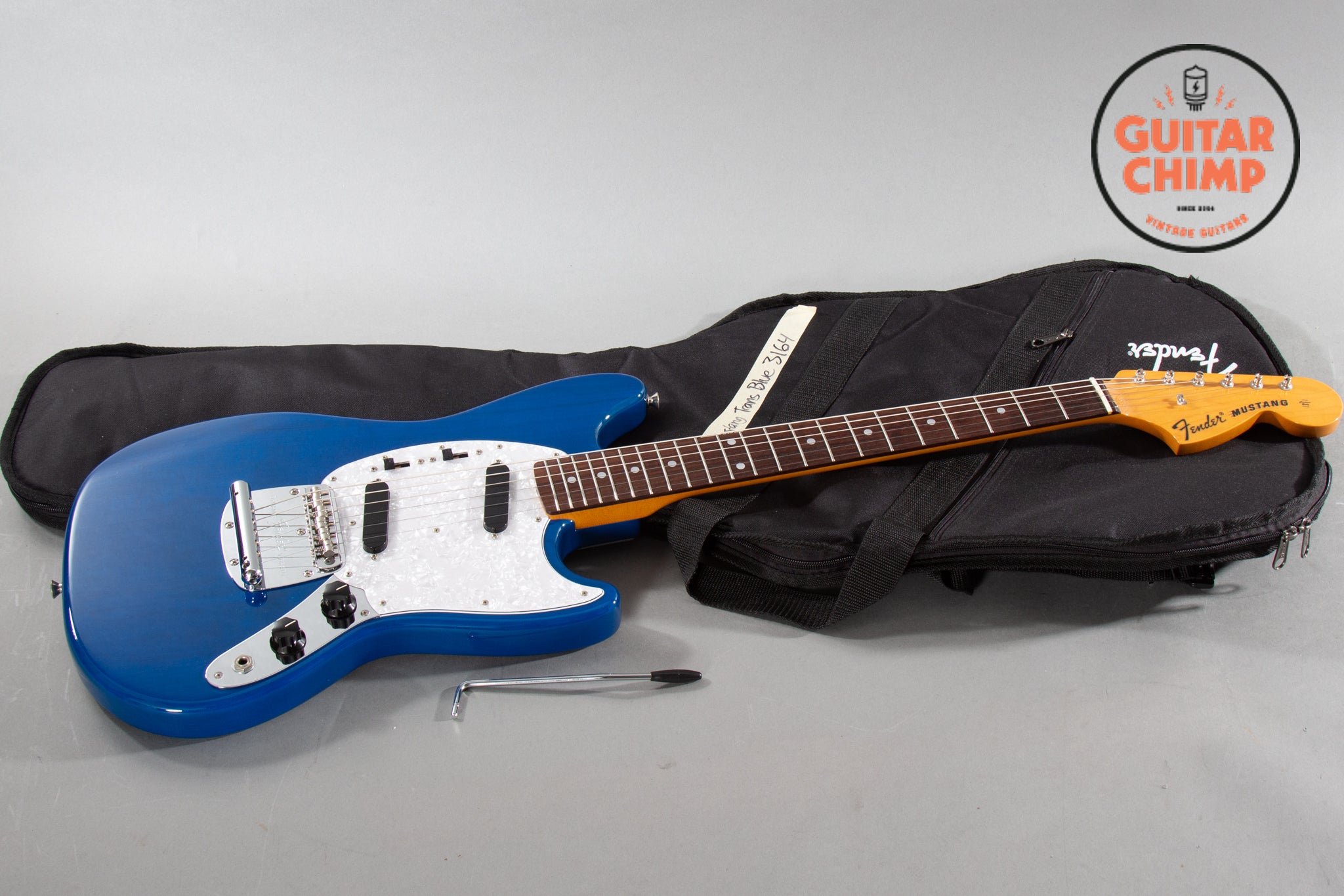 2017 Fender MIJ Japan Traditional 70s Mustang Trans Blue | Guitar