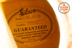 1991 Gibson J-180 Montana Division Antique Ebony 60/100