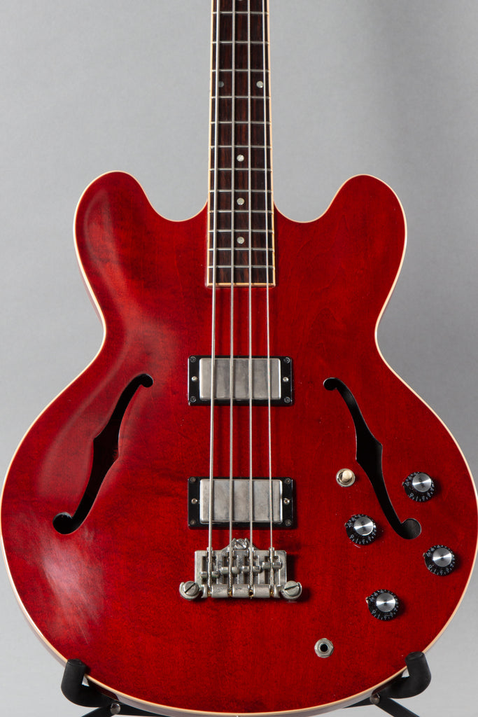 2013 Gibson Memphis ES-335 Bass Transparent Red