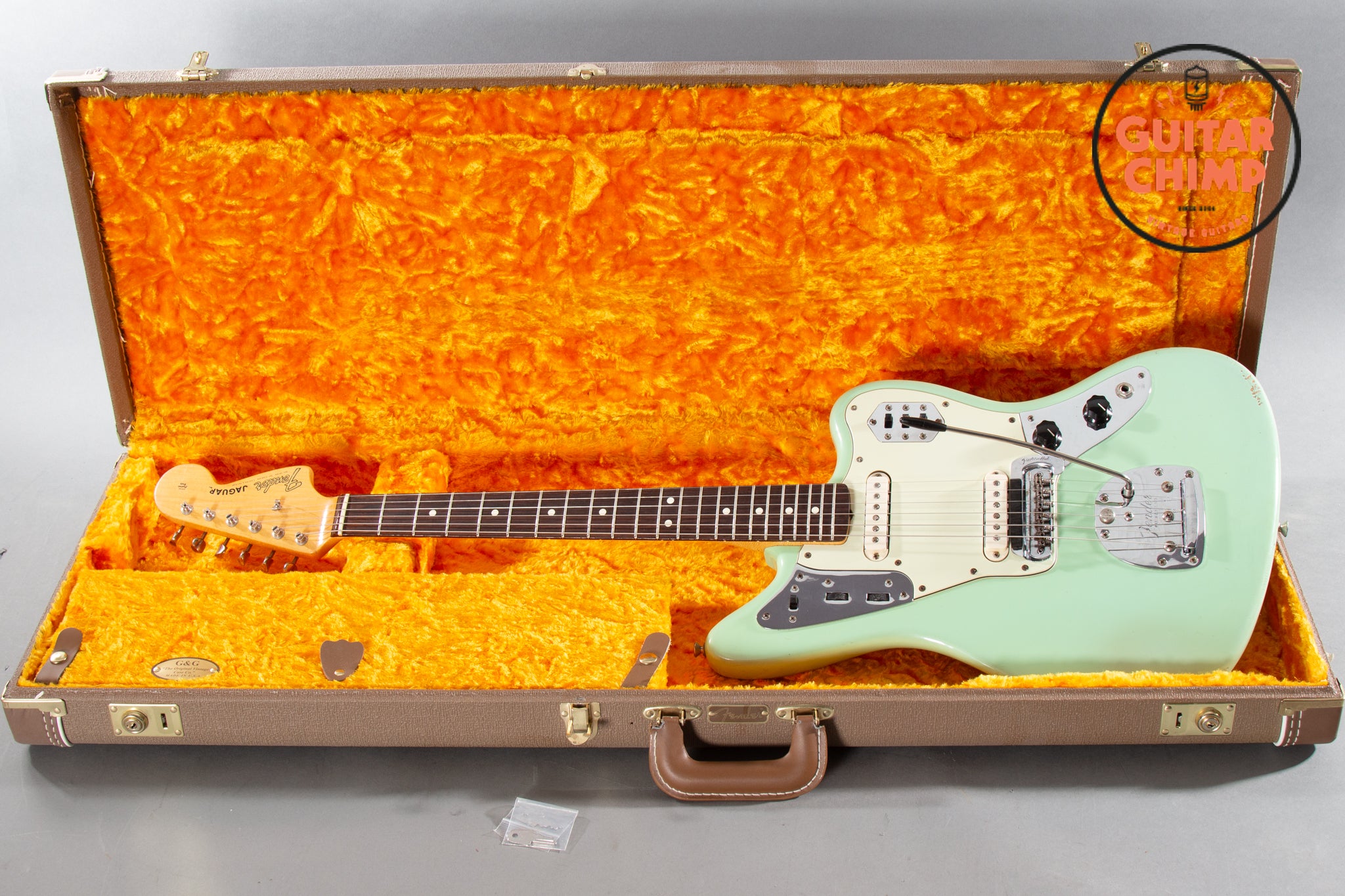 2016 Fender American Vintage ’62 Reissue Jaguar Sea Foam Green Guitar