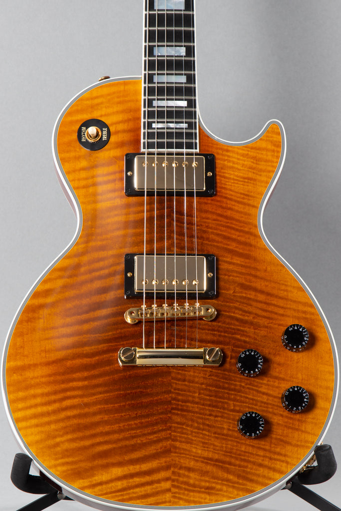 2014 Gibson Custom Shop Les Paul Custom Figured Reverse Amber Burst