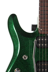 2013 Left Handed Ernie Ball Music Man JP7 John Petrucci 7 String Green Sparkle