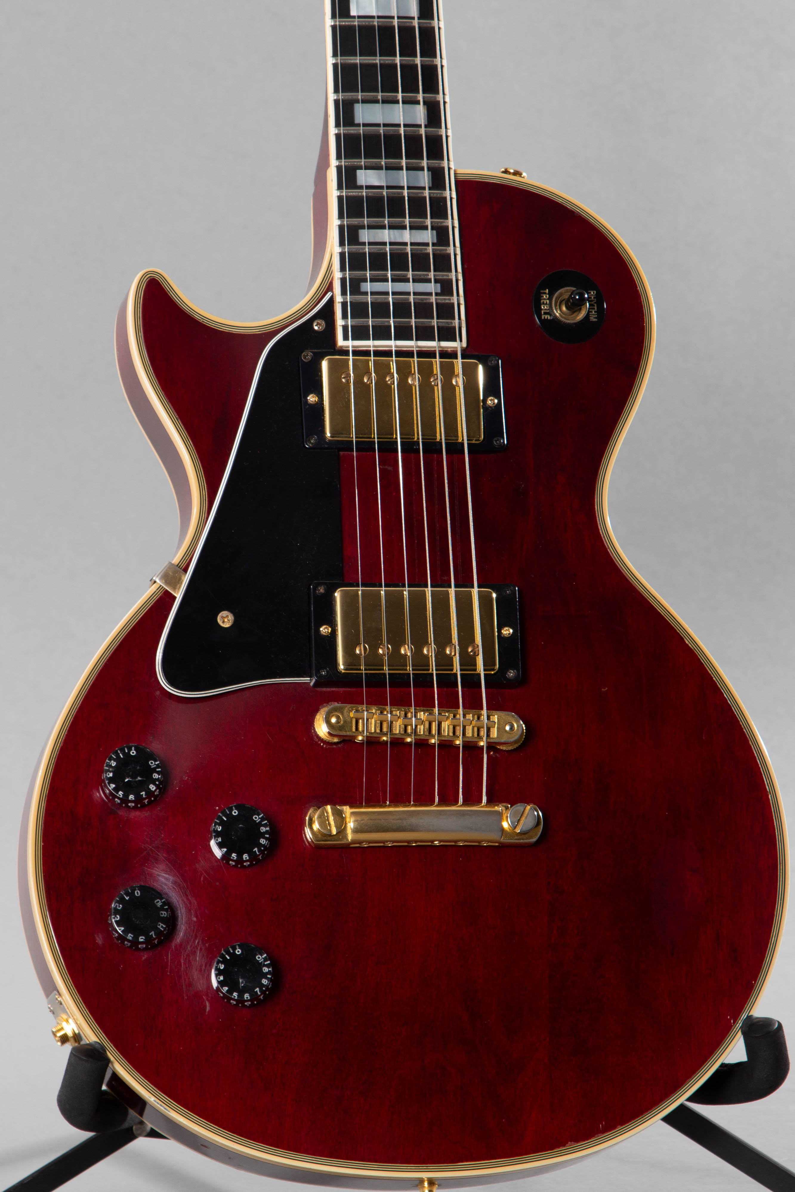 1983 Gibson Left-Handed Les Paul Custom Wine Red | Guitar Chimp