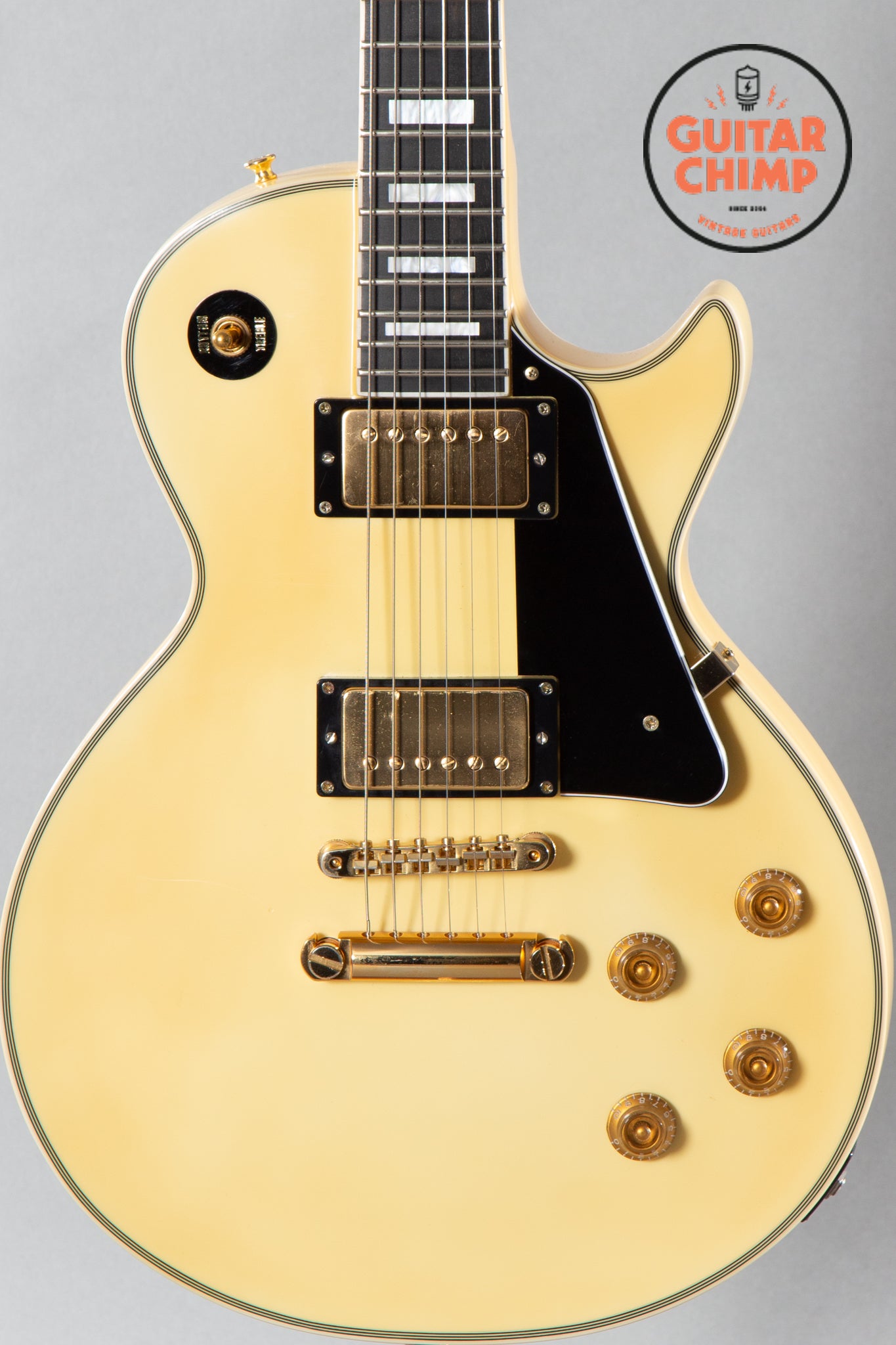 2009 Edwards by ESP E-LP-98LTC Custom Vintage White | Guitar Chimp