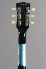 2015 Gibson Custom Shop Les Paul '57 M2M CS7 Ebony Over Pelham Blue Aged