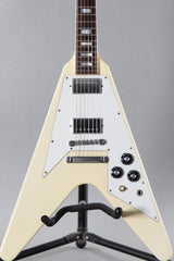 2015 Gibson Custom Shop 70's Flying V Block Inlays Vintage Gloss Classic White